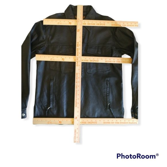 Men's Small S Harley-Davidson Leather 1/2 Zip Pullover - Picture 6 of 6